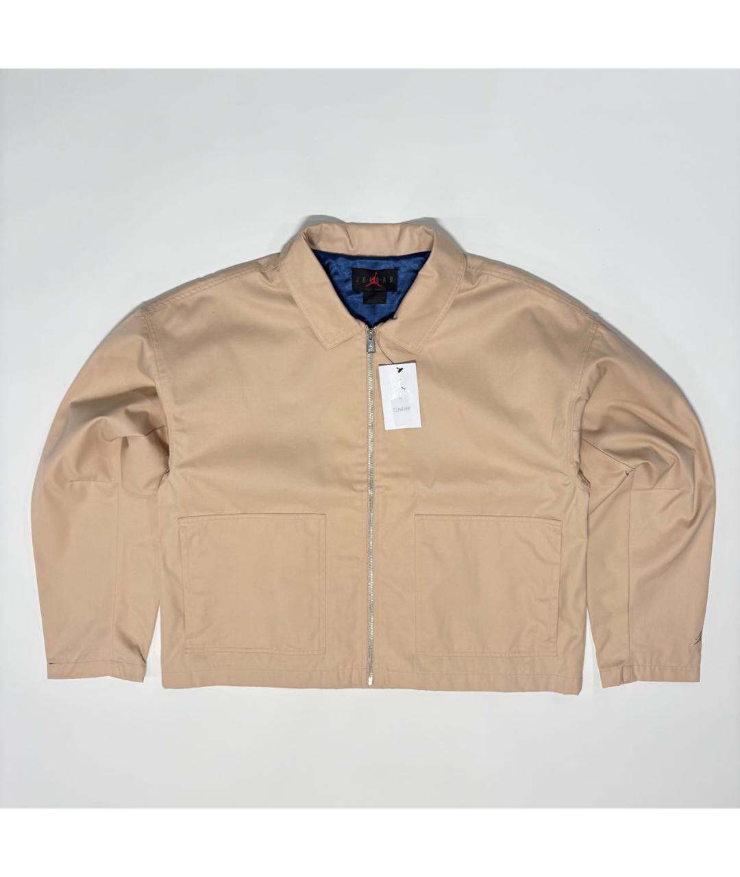 NIKE Бежевая синтетическая куртка, фото 9