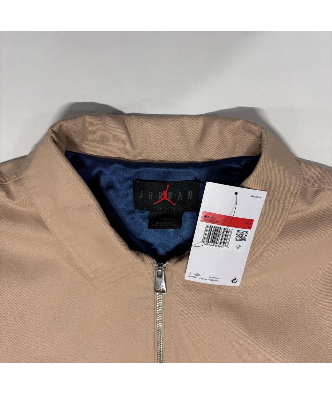 NIKE Бежевая синтетическая куртка, фото 6