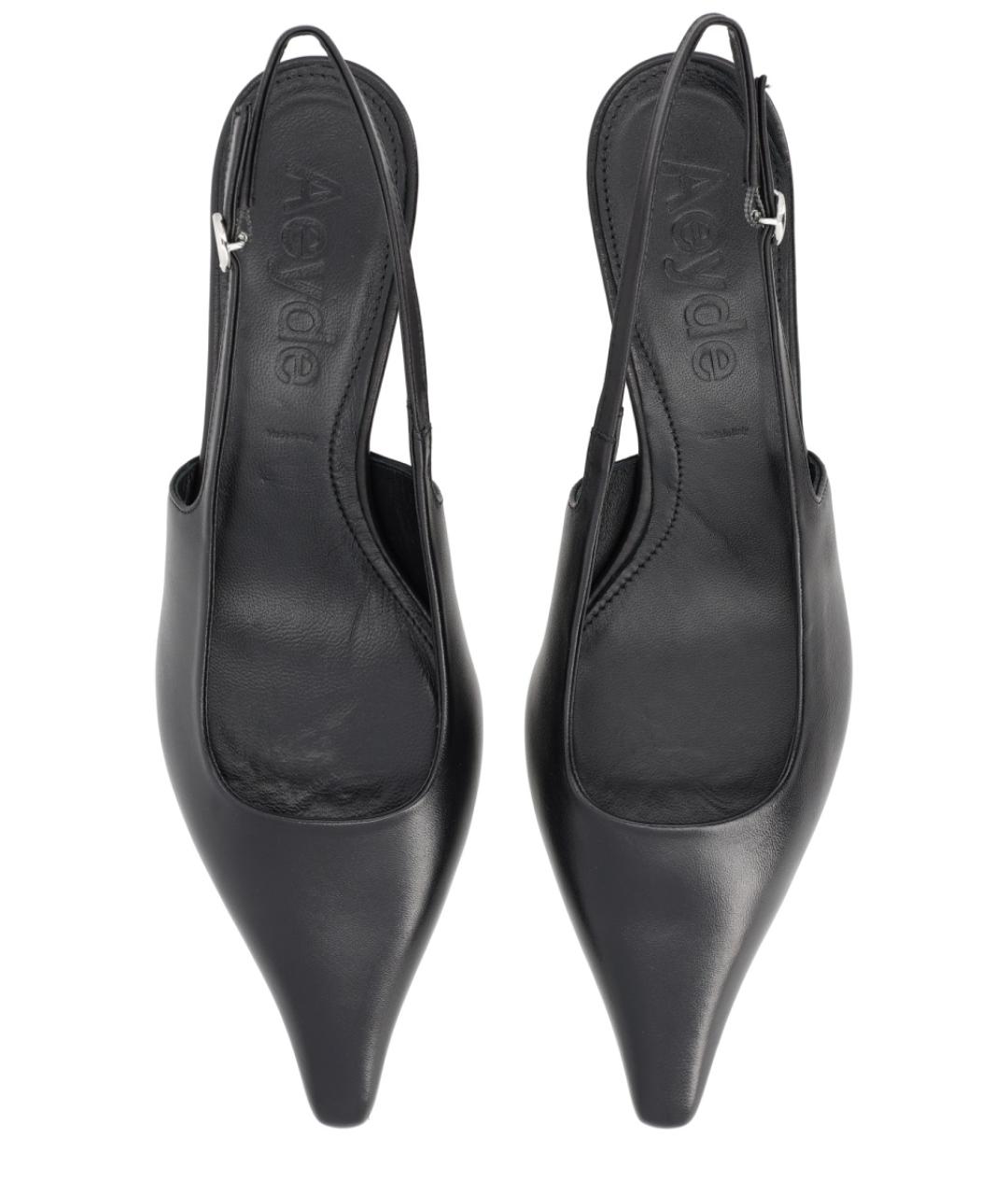 AEYDE Черные кожаные туфли, фото 5