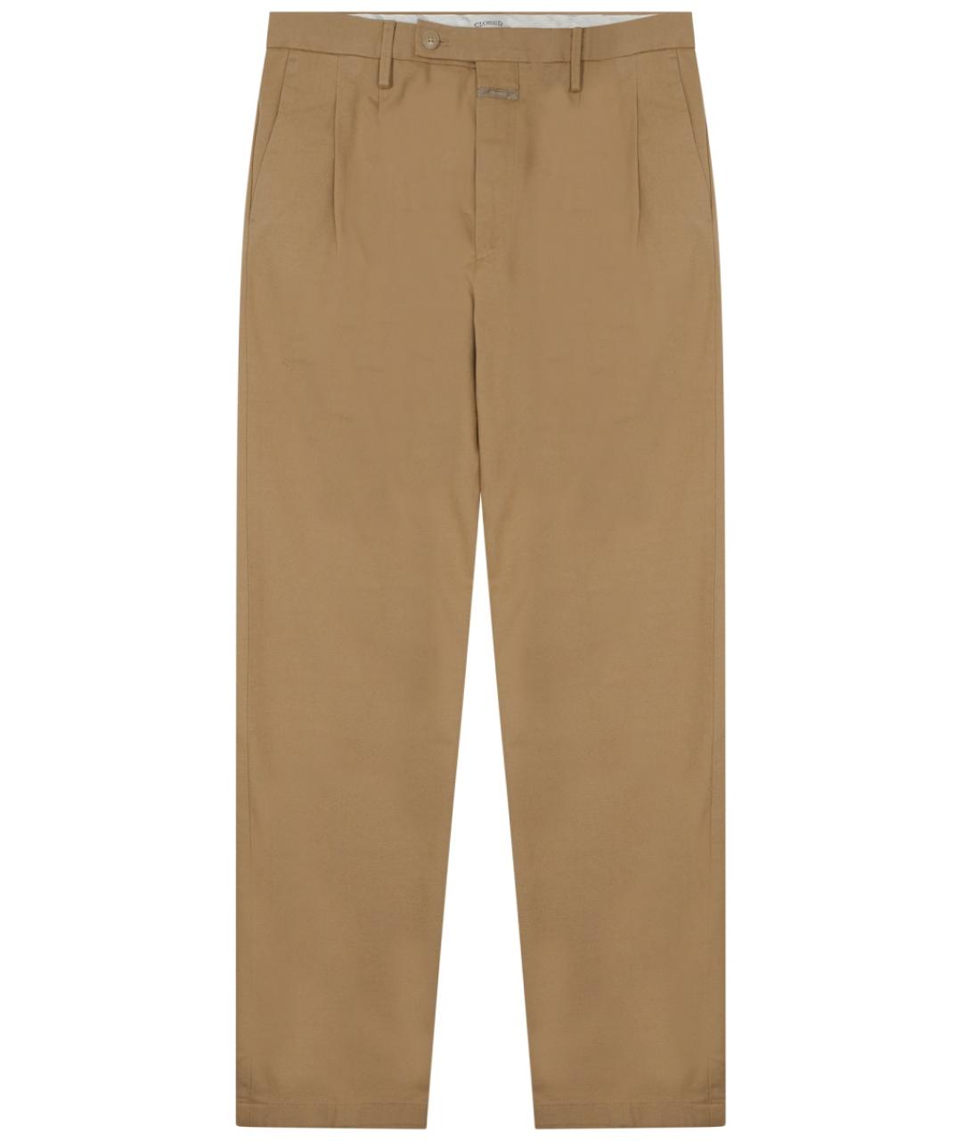 CLOSED Бежевые хлопковые повседневные брюки, фото 1