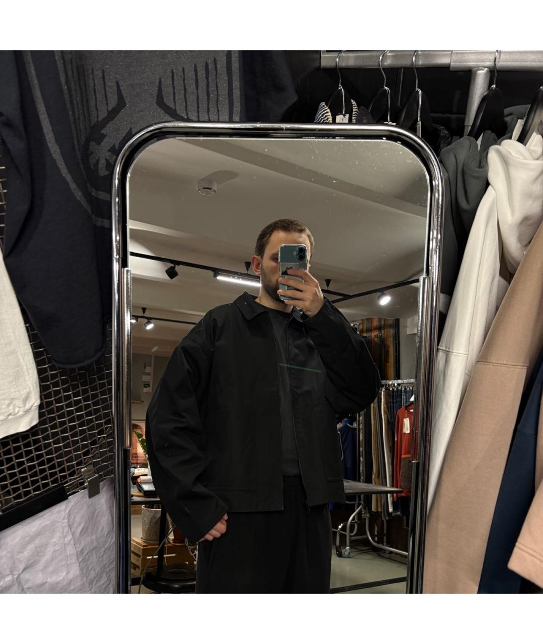 NIKE Черная синтетическая куртка, фото 8