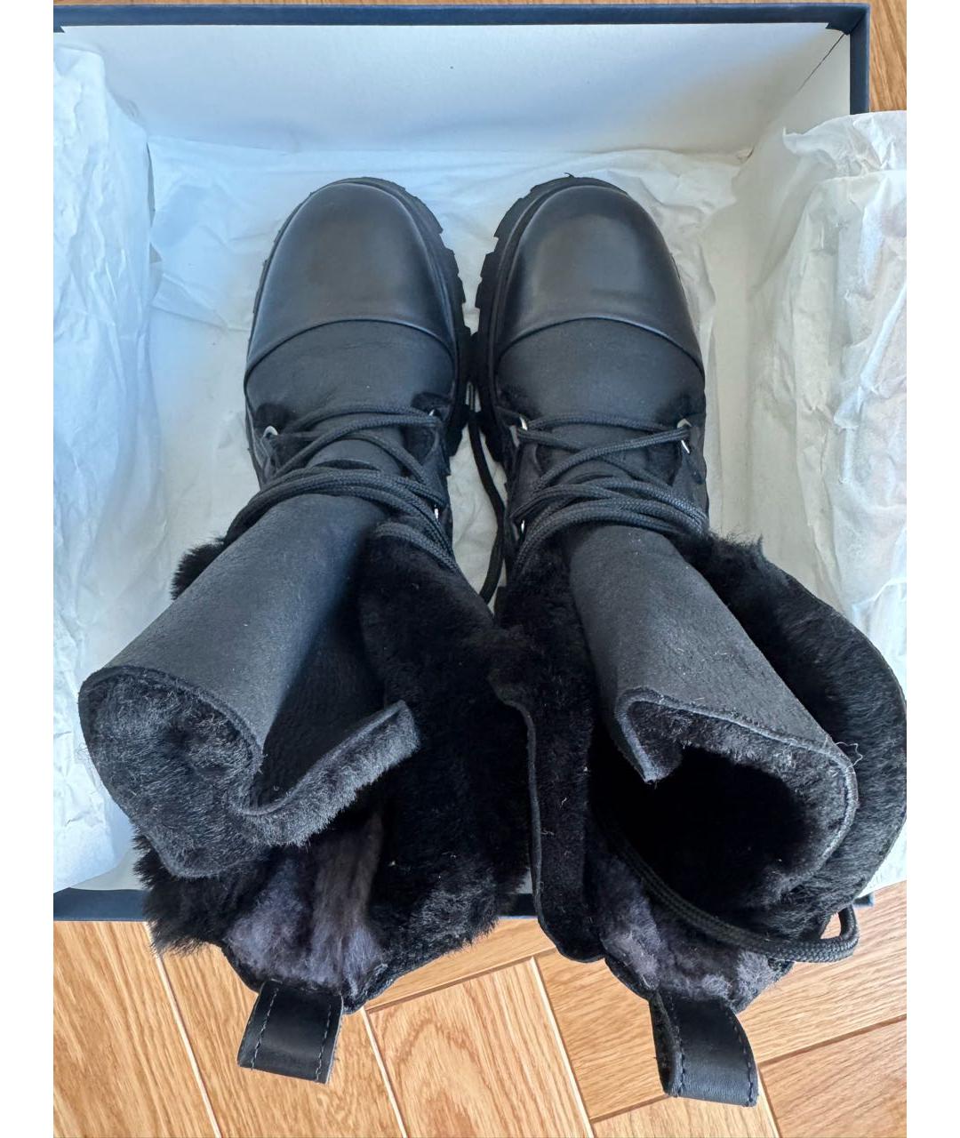 Principe di Bologna Черные кожаные ботинки, фото 3