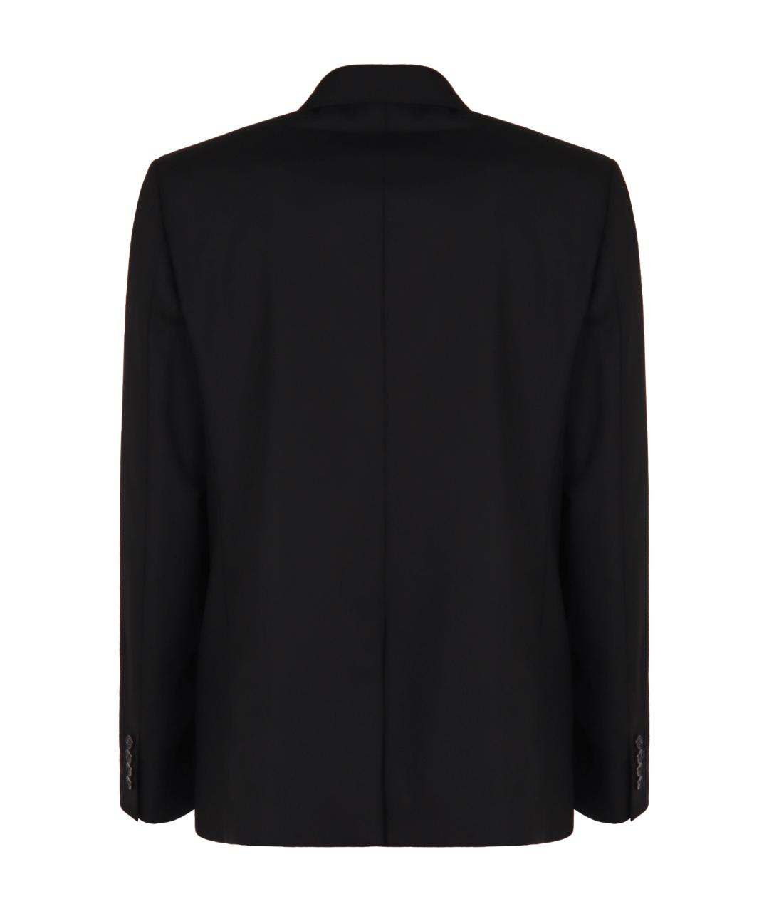 GUCCI Черный хлопко-эластановый пиджак, фото 2