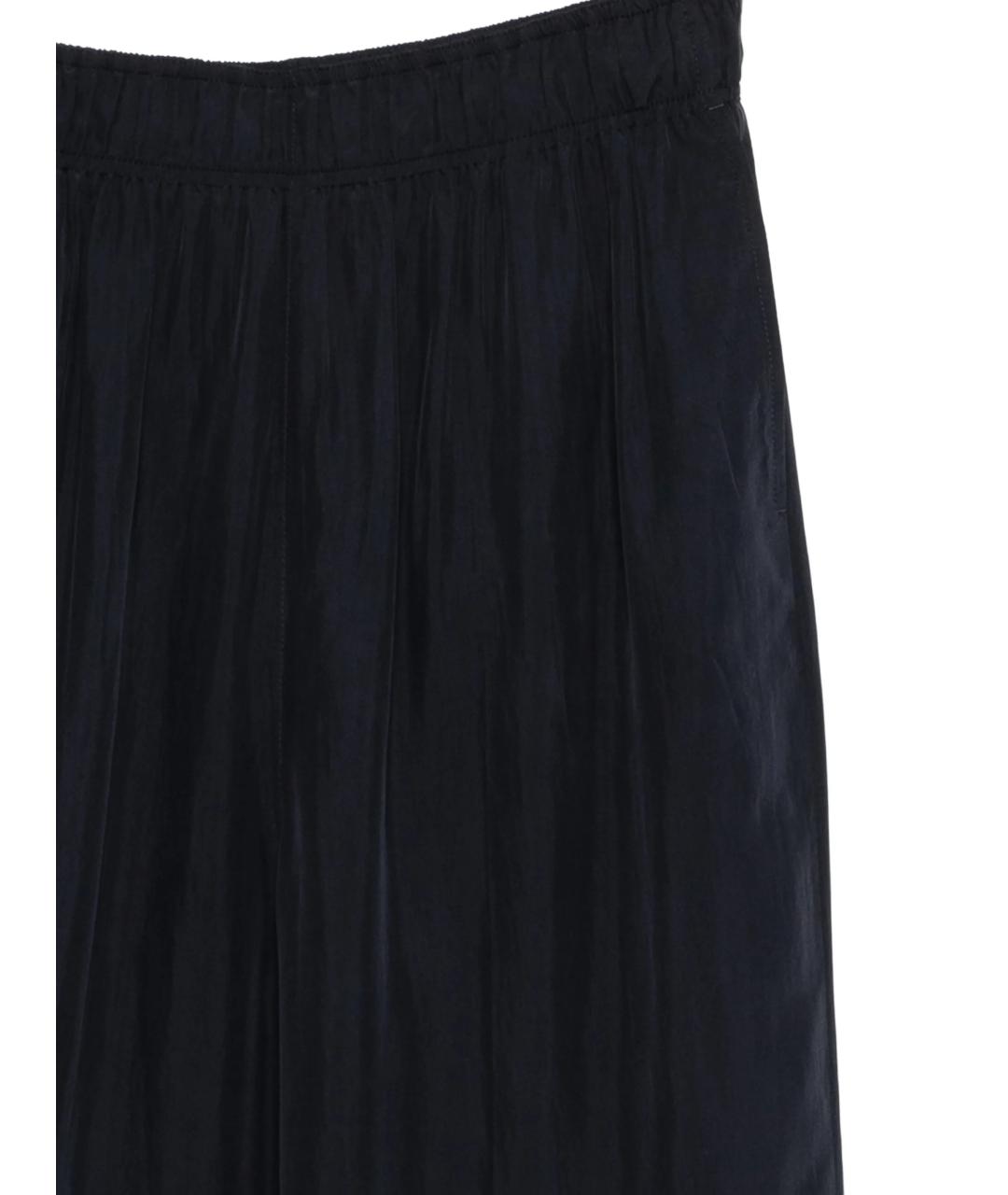 PRADA Синие шелковые прямые брюки, фото 5