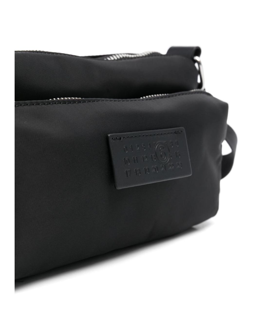 MM6 MAISON MARGIELA Черная тканевая сумка через плечо, фото 2