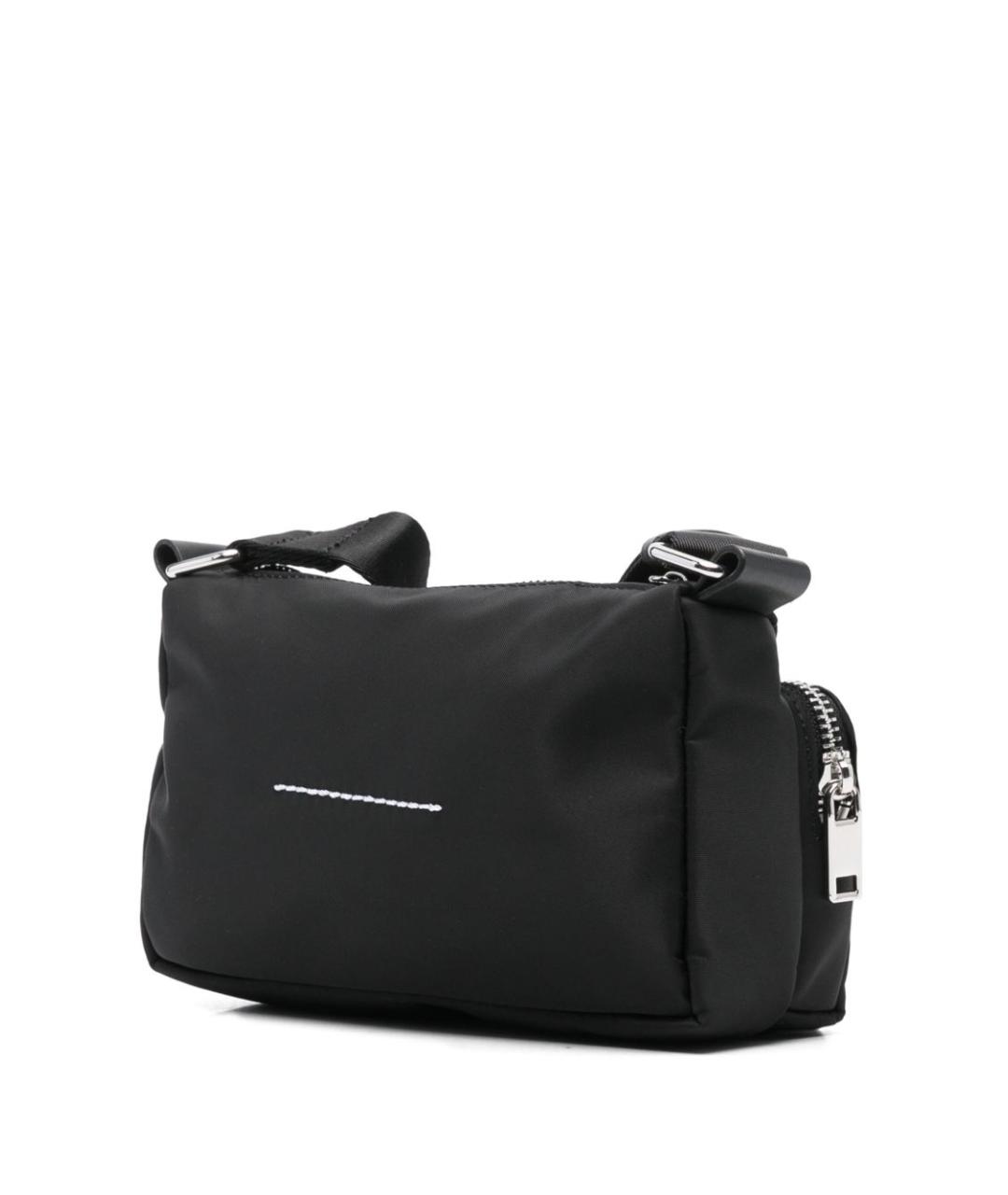 MM6 MAISON MARGIELA Черная тканевая сумка через плечо, фото 3