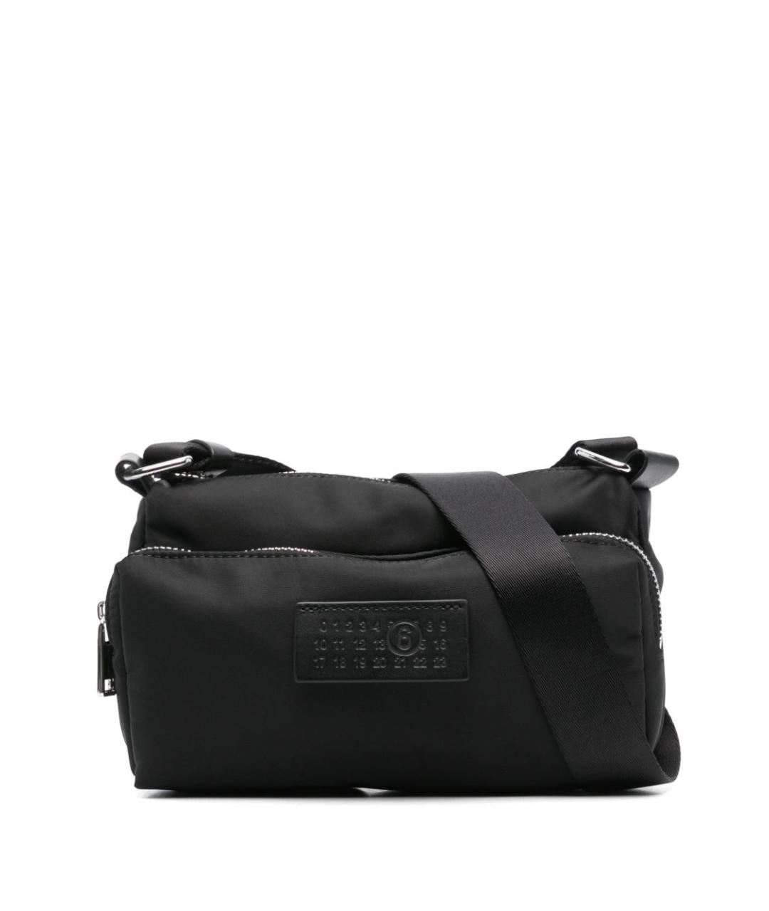 MM6 MAISON MARGIELA Черная тканевая сумка через плечо, фото 1