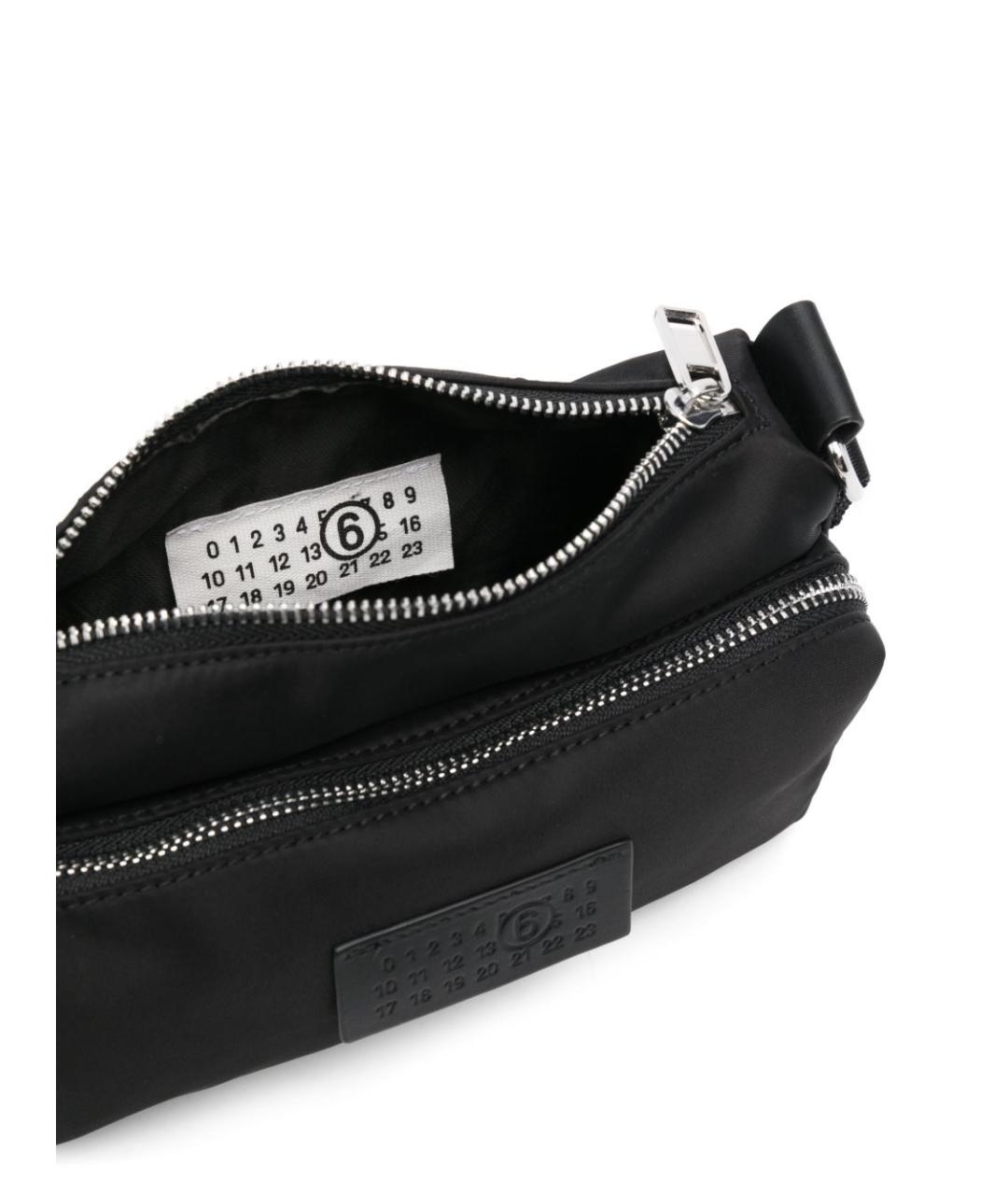 MM6 MAISON MARGIELA Черная тканевая сумка через плечо, фото 4