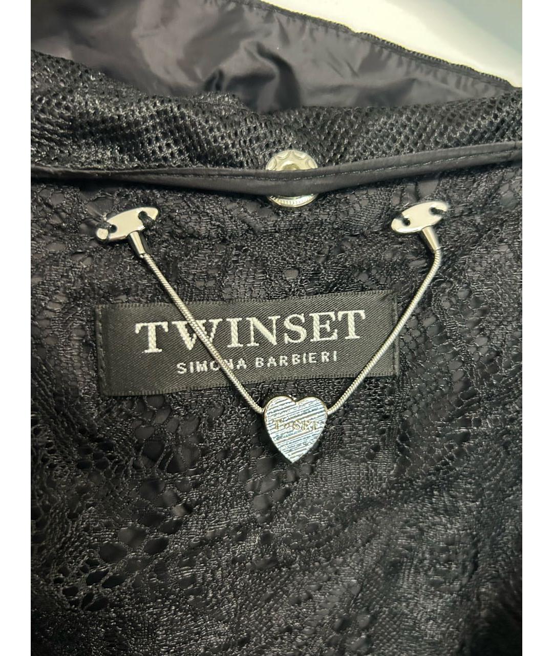 TWIN-SET Черный тренч/плащ, фото 3