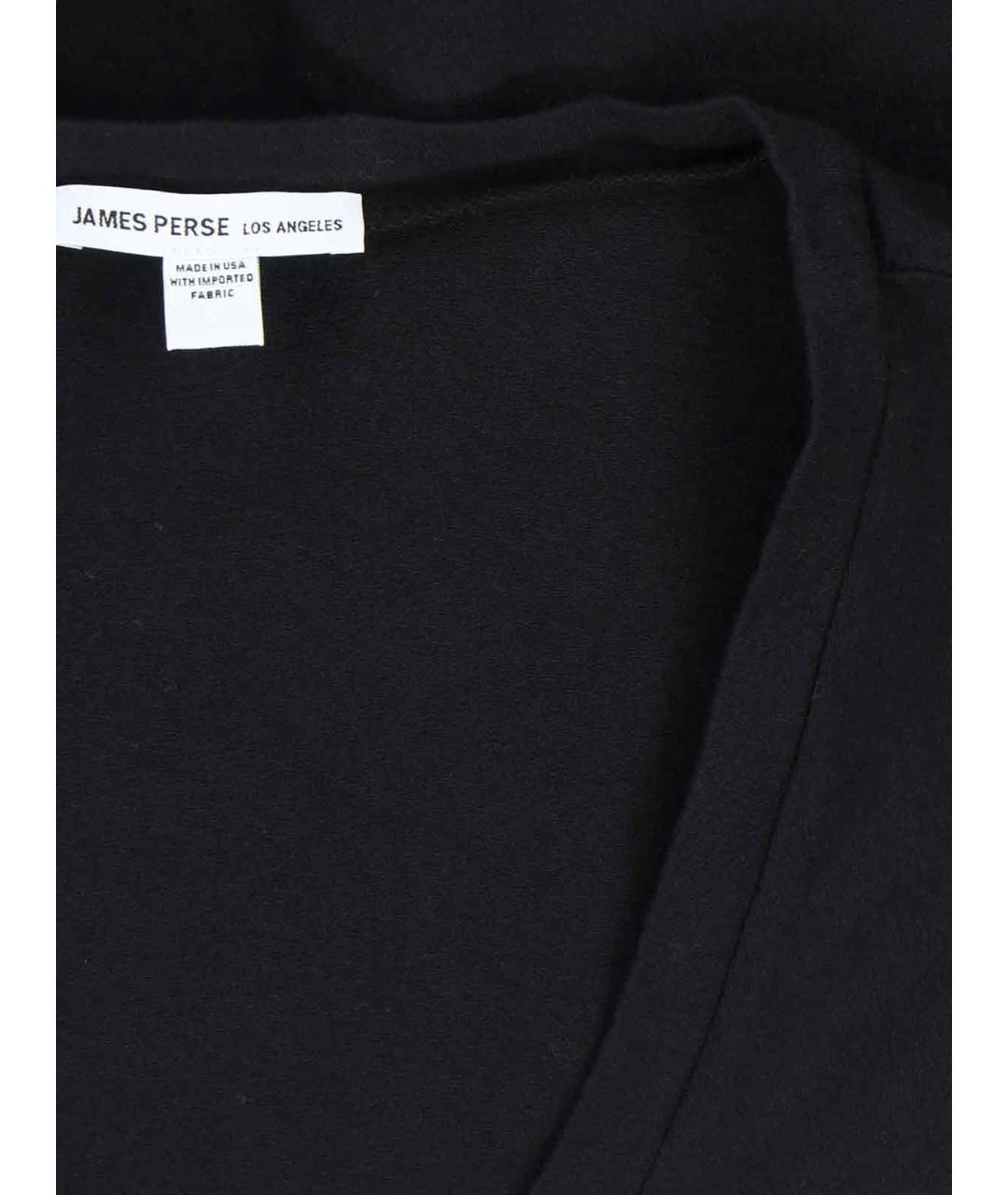 JAMES PERSE Черная хлопковая футболка, фото 3