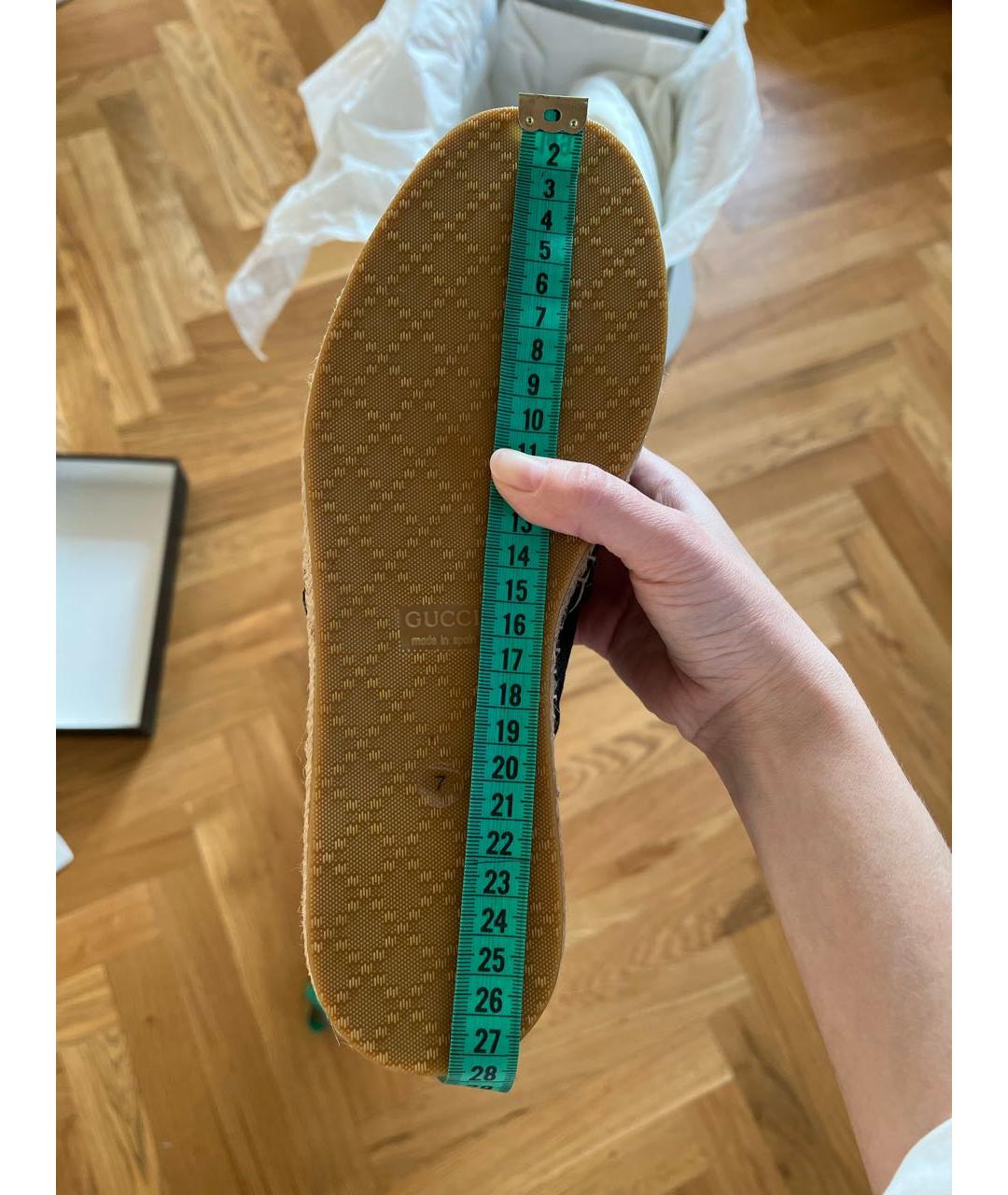 GUCCI Черные текстильные эспадрильи, фото 5