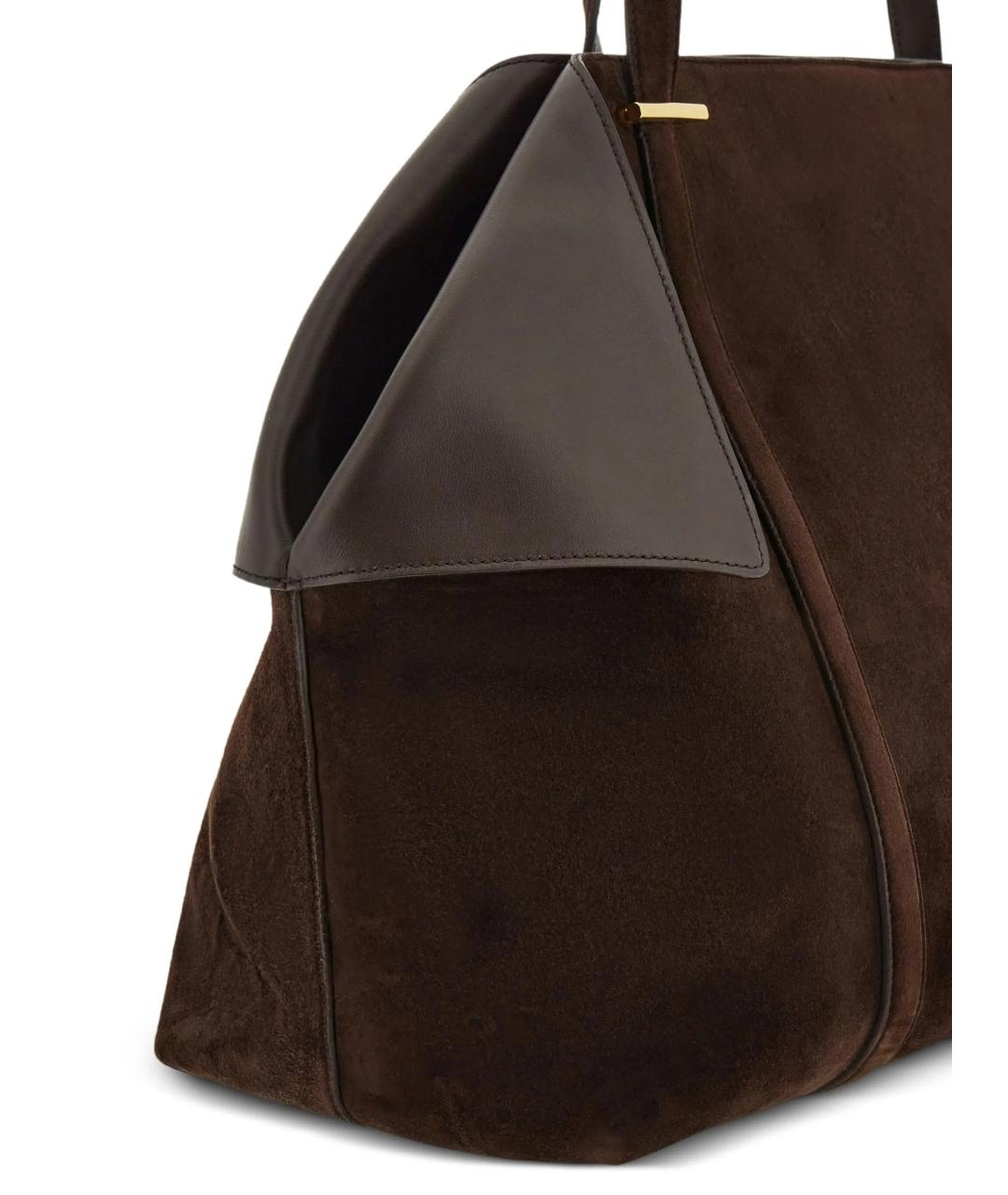 FERRAGAMO Коричневая кожаная сумка через плечо, фото 5