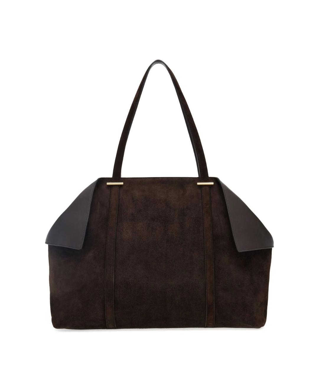 FERRAGAMO Коричневая кожаная сумка через плечо, фото 3