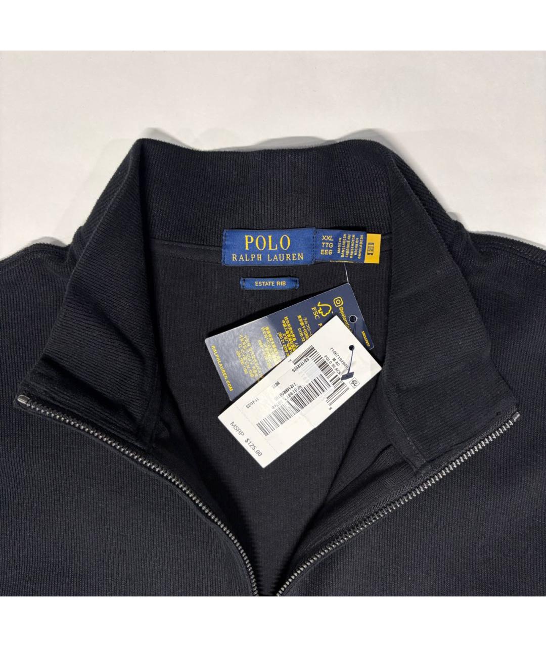 POLO RALPH LAUREN Черный хлопковый джемпер / свитер, фото 5