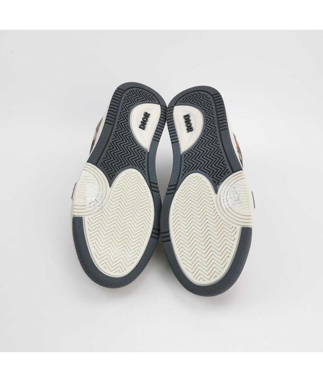 CHRISTIAN DIOR Коричневые кожаные кроссовки, фото 5