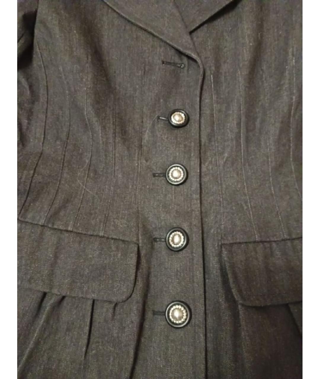 SAINT LAURENT Черный деним жакет/пиджак, фото 4