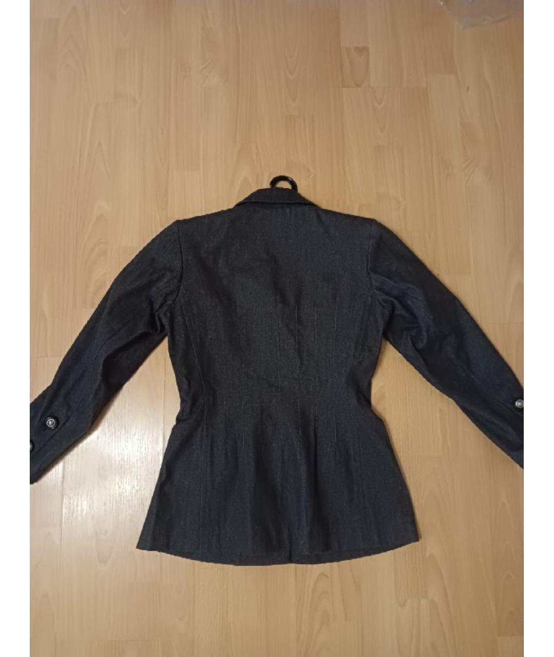 SAINT LAURENT Черный деним жакет/пиджак, фото 2