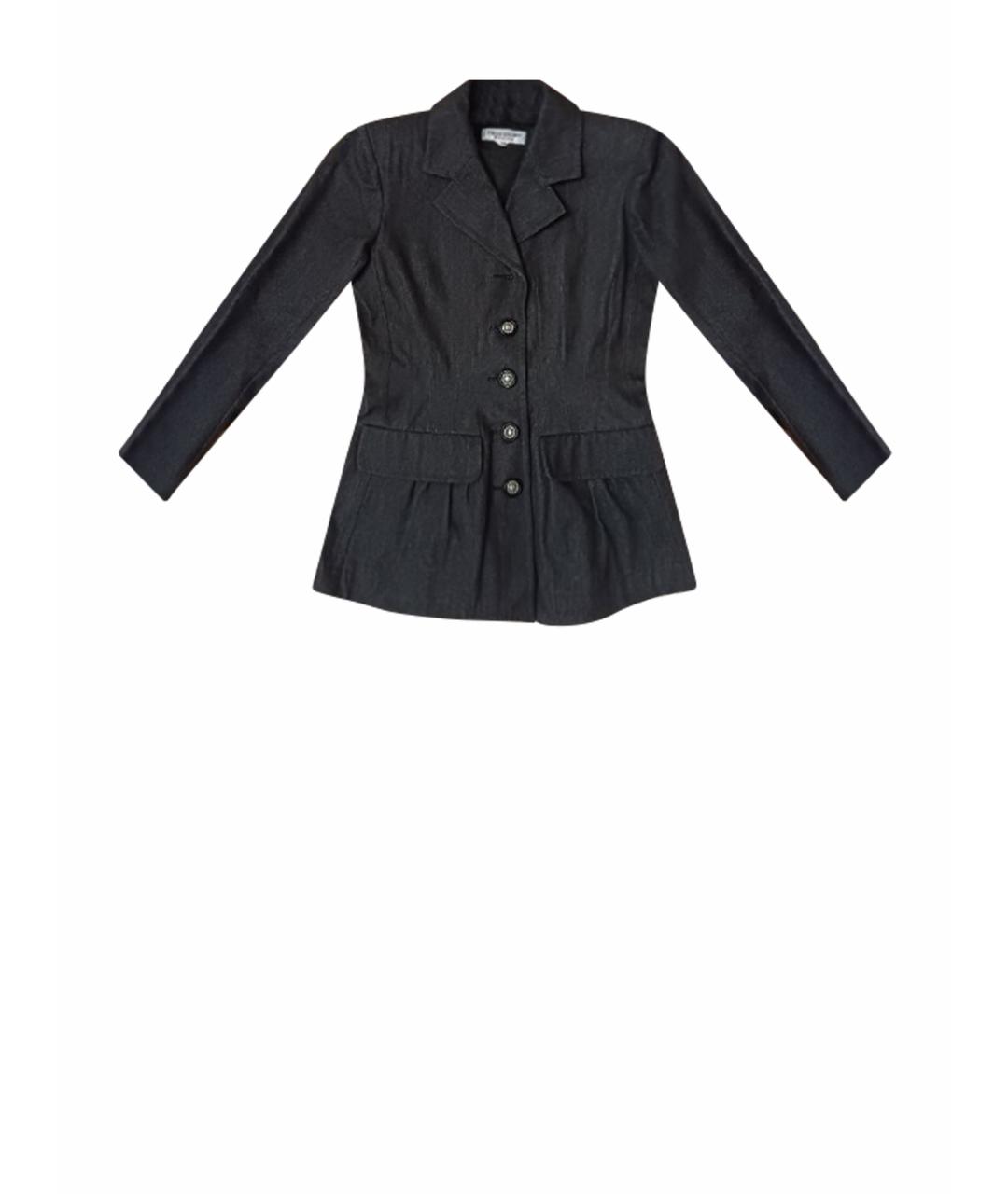 SAINT LAURENT Черный деним жакет/пиджак, фото 6