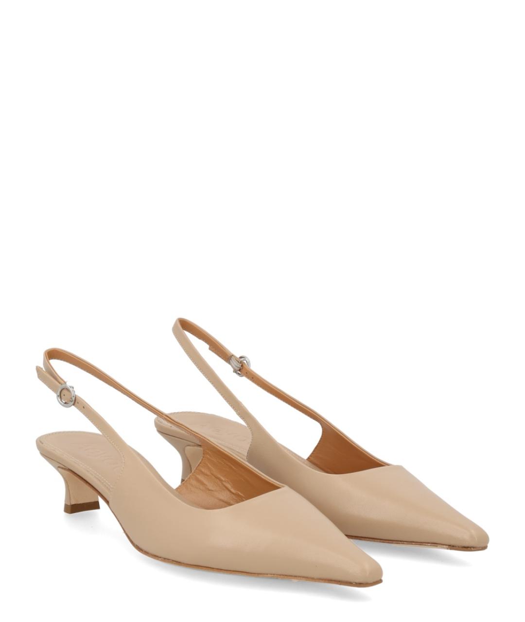 AEYDE Бежевые кожаные туфли, фото 2