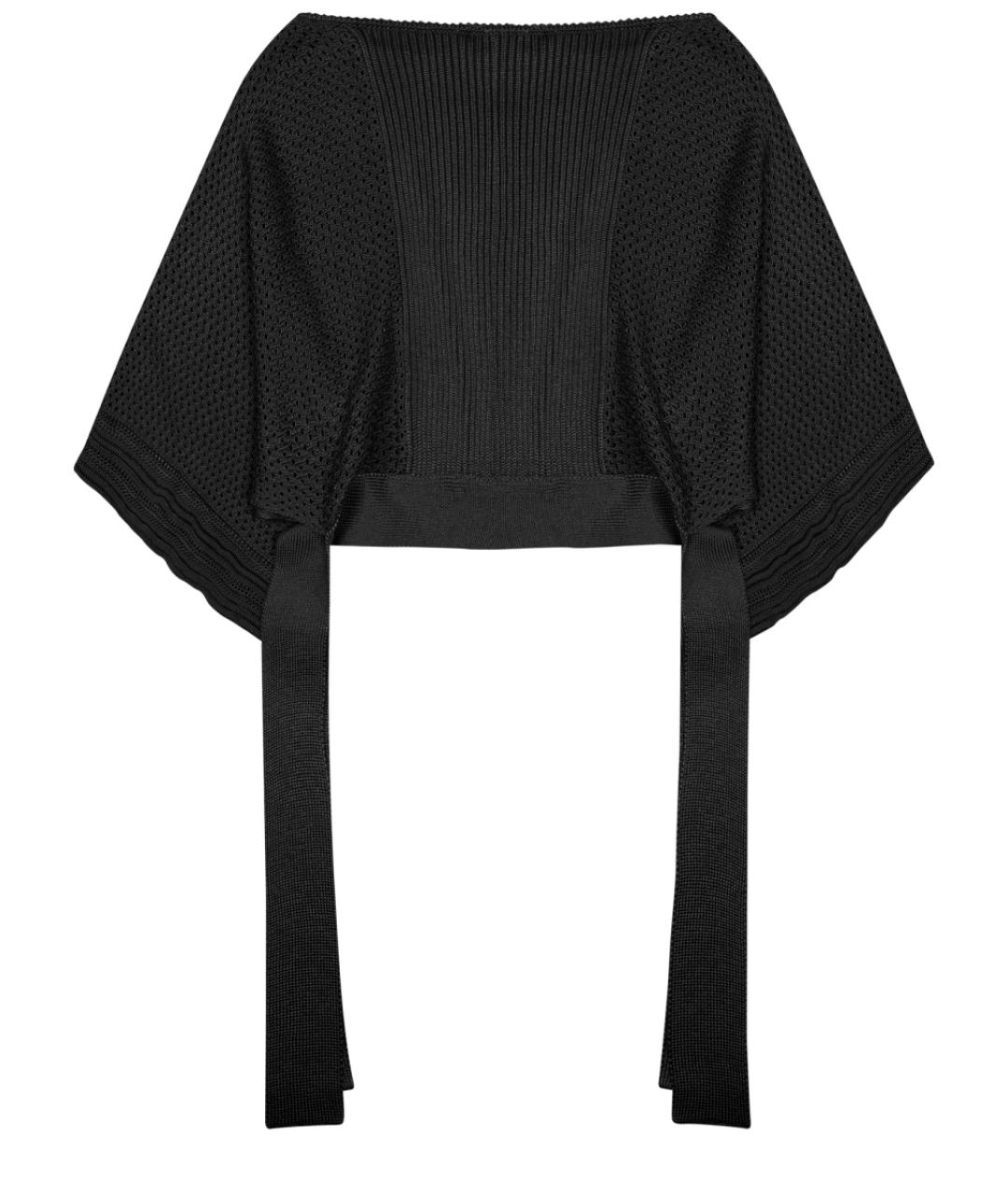 ALBERTA FERRETTI Черный вискозный джемпер / свитер, фото 2