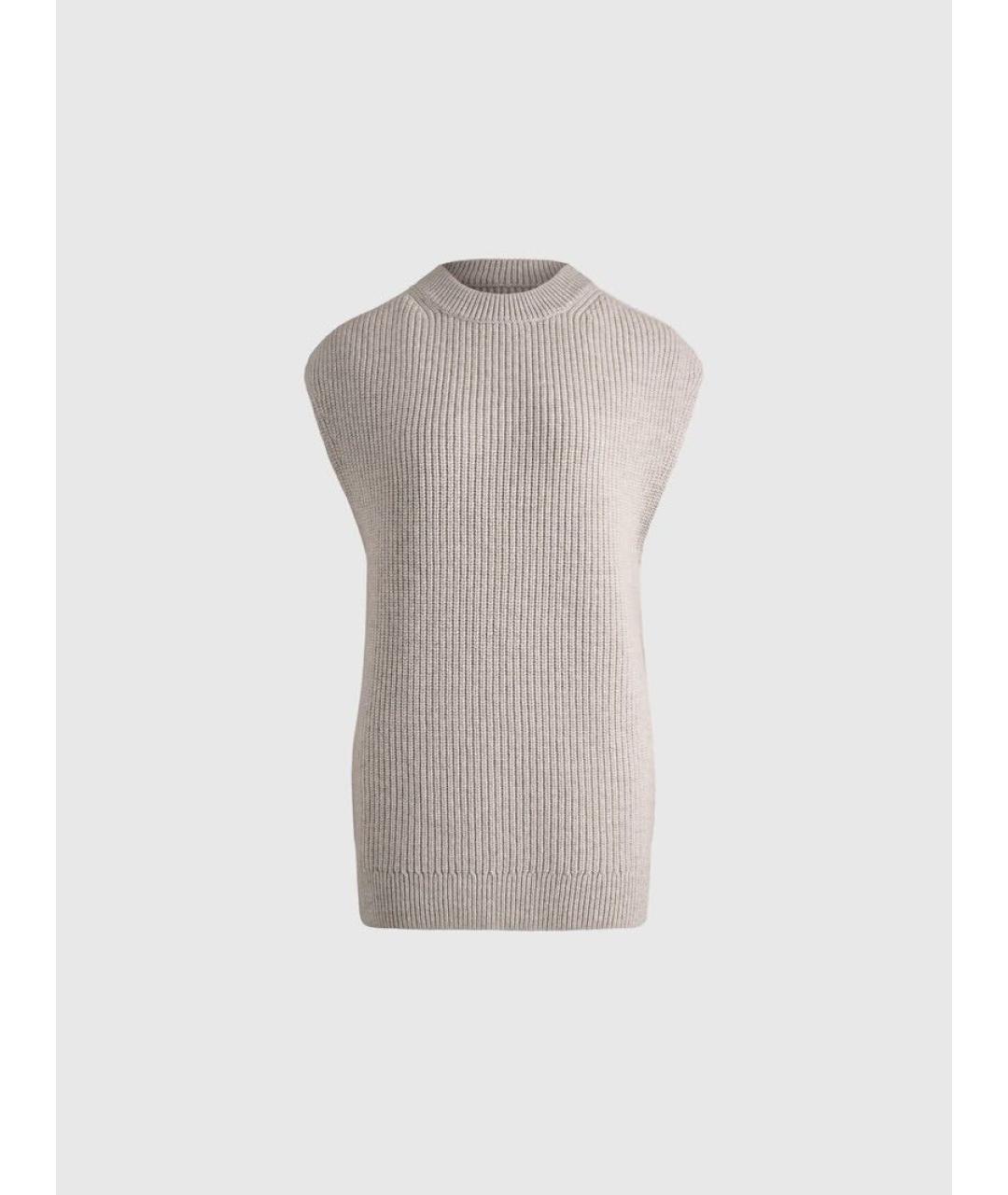 12 STOREEZ Серая шерстяная жилетка, фото 9