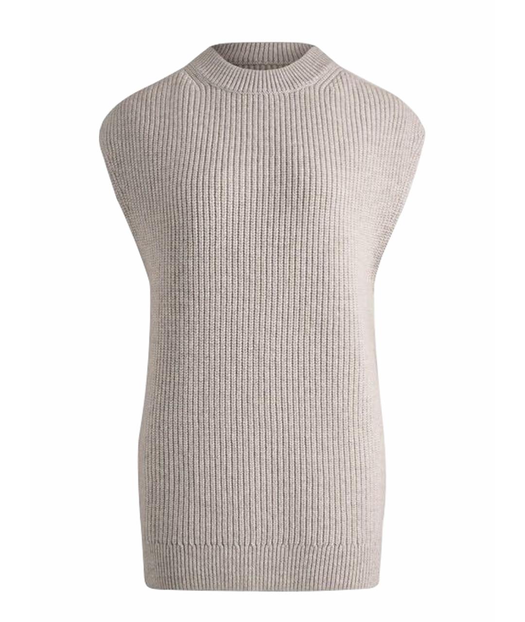 12 STOREEZ Серая шерстяная жилетка, фото 1