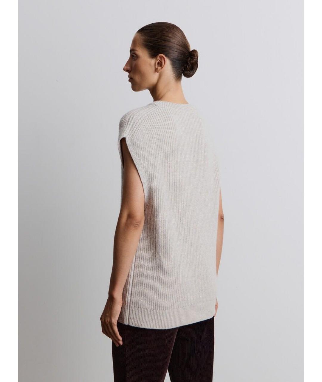 12 STOREEZ Серая шерстяная жилетка, фото 2