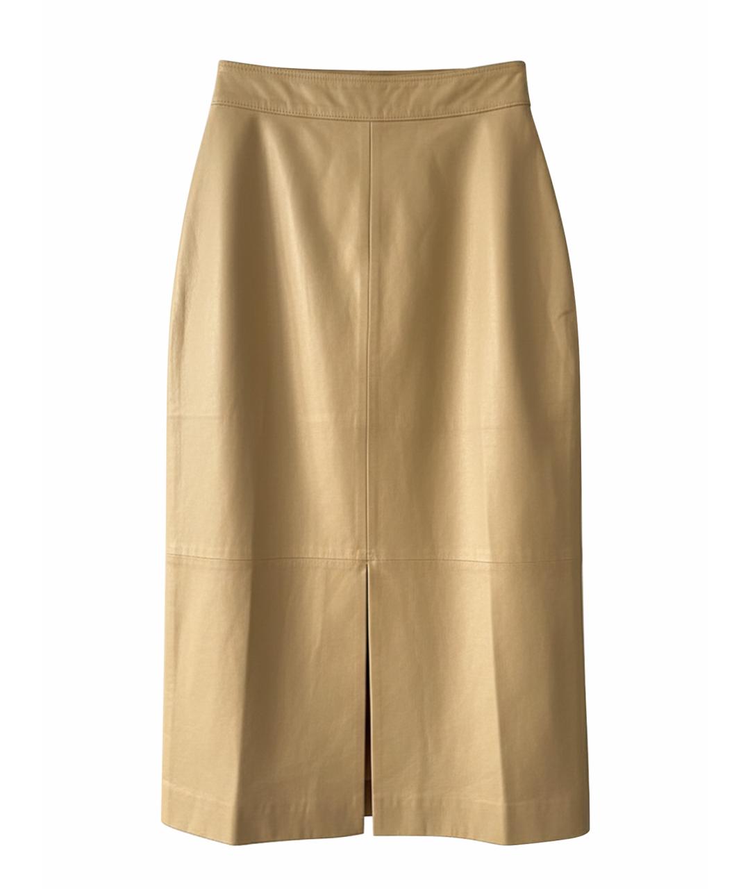 GUCCI Бежевая юбка миди, фото 1