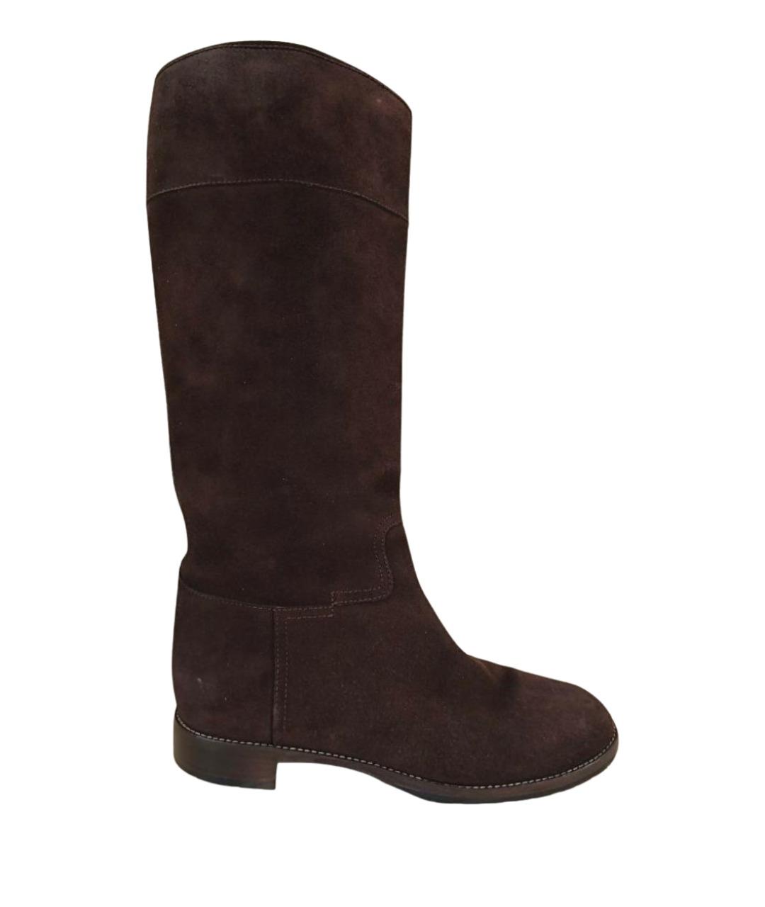 GIUSEPPE ZANOTTI DESIGN Коричневые замшевые сапоги, фото 1