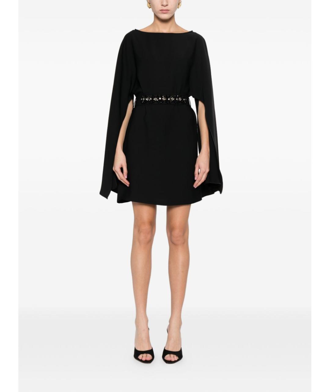 P.A.R.O.S.H. Черное полиэстеровое вечернее платье, фото 2