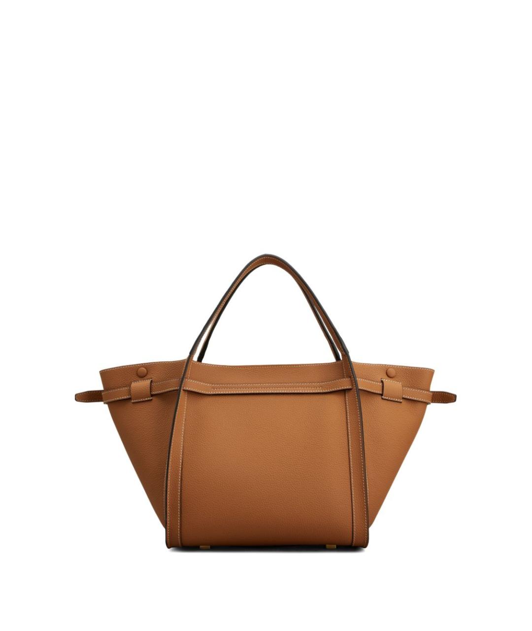 TOD'S Коричневая кожаная сумка тоут, фото 6