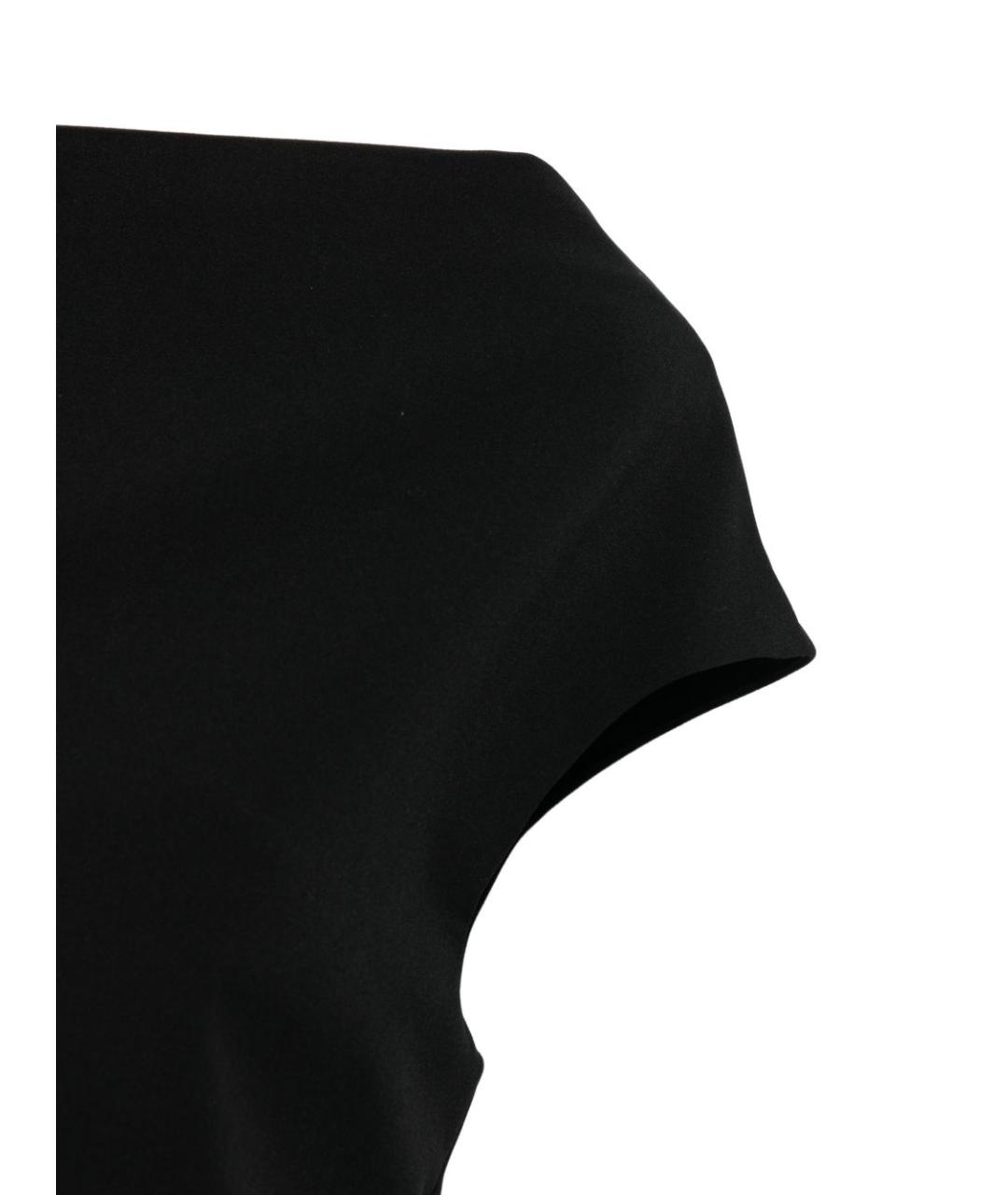 P.A.R.O.S.H. Черное полиэстеровое повседневное платье, фото 3