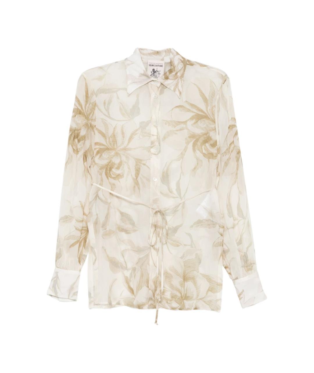 SEMICOUTURE Бежевая рубашка, фото 1