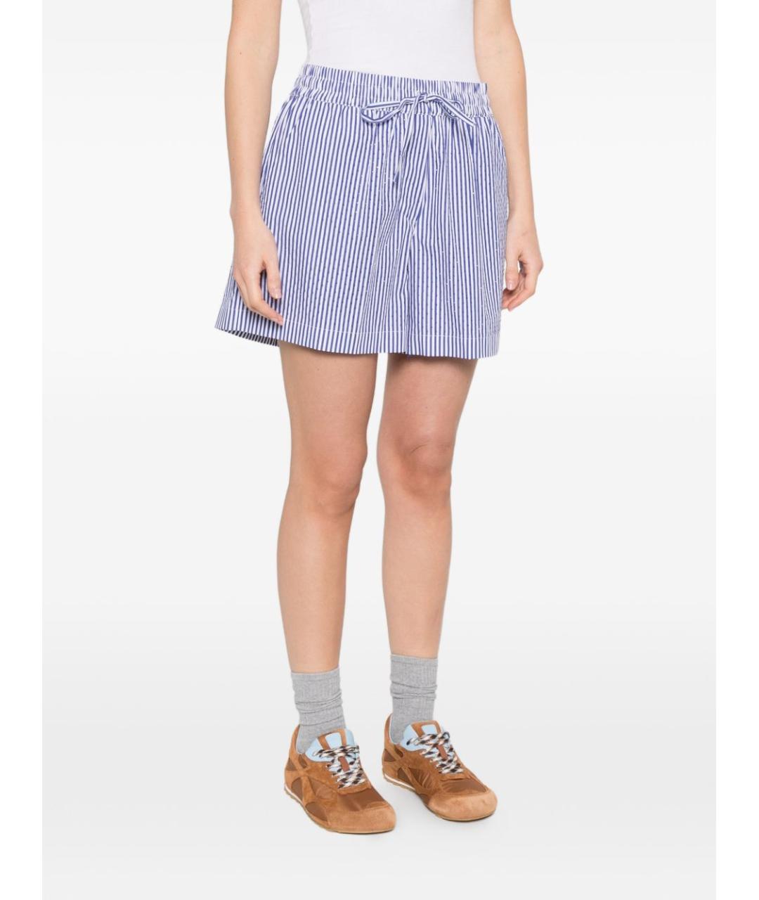 P.A.R.O.S.H. Голубые хлопковые шорты, фото 3