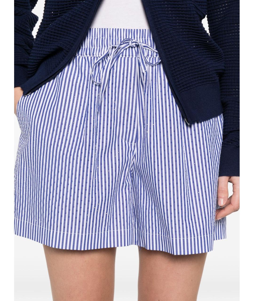 P.A.R.O.S.H. Голубые хлопковые шорты, фото 4