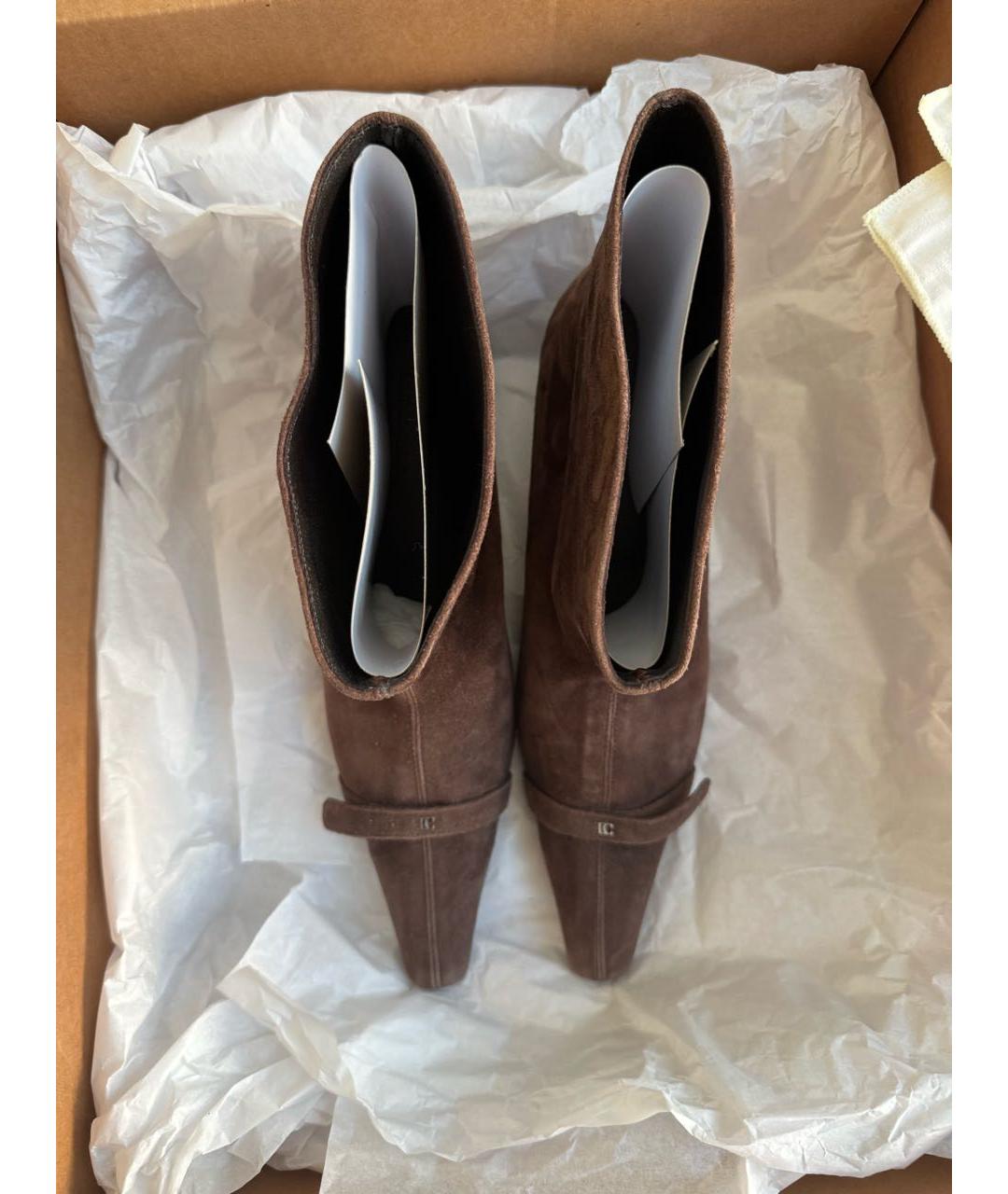 LOW CLASSIC Коричневые замшевые ботильоны, фото 3