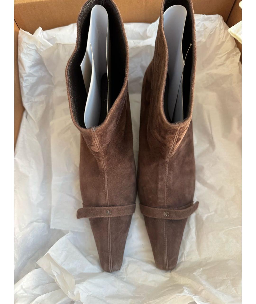 LOW CLASSIC Коричневые замшевые ботильоны, фото 2