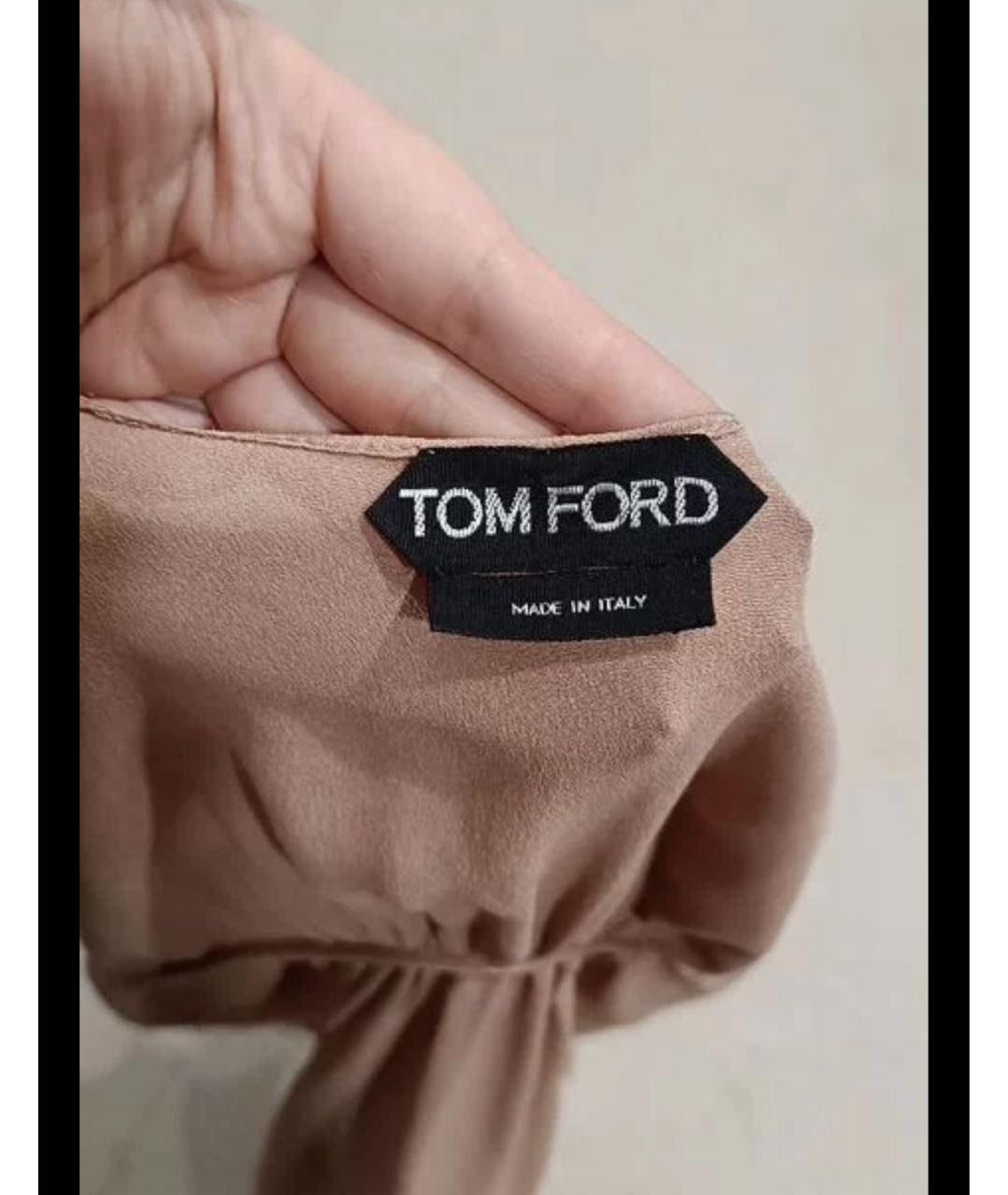 TOM FORD Розовая шелковая блузы, фото 3
