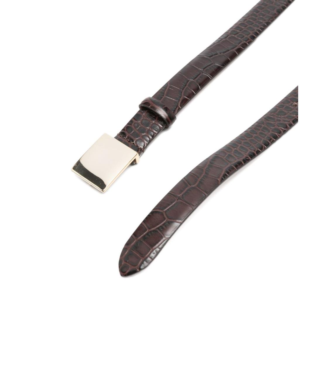 ALYSI Коричневый кожаный ремень, фото 2