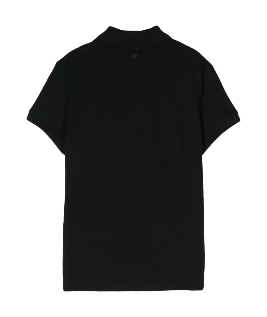 Ami Paris Черная хлопковая футболка, фото 2