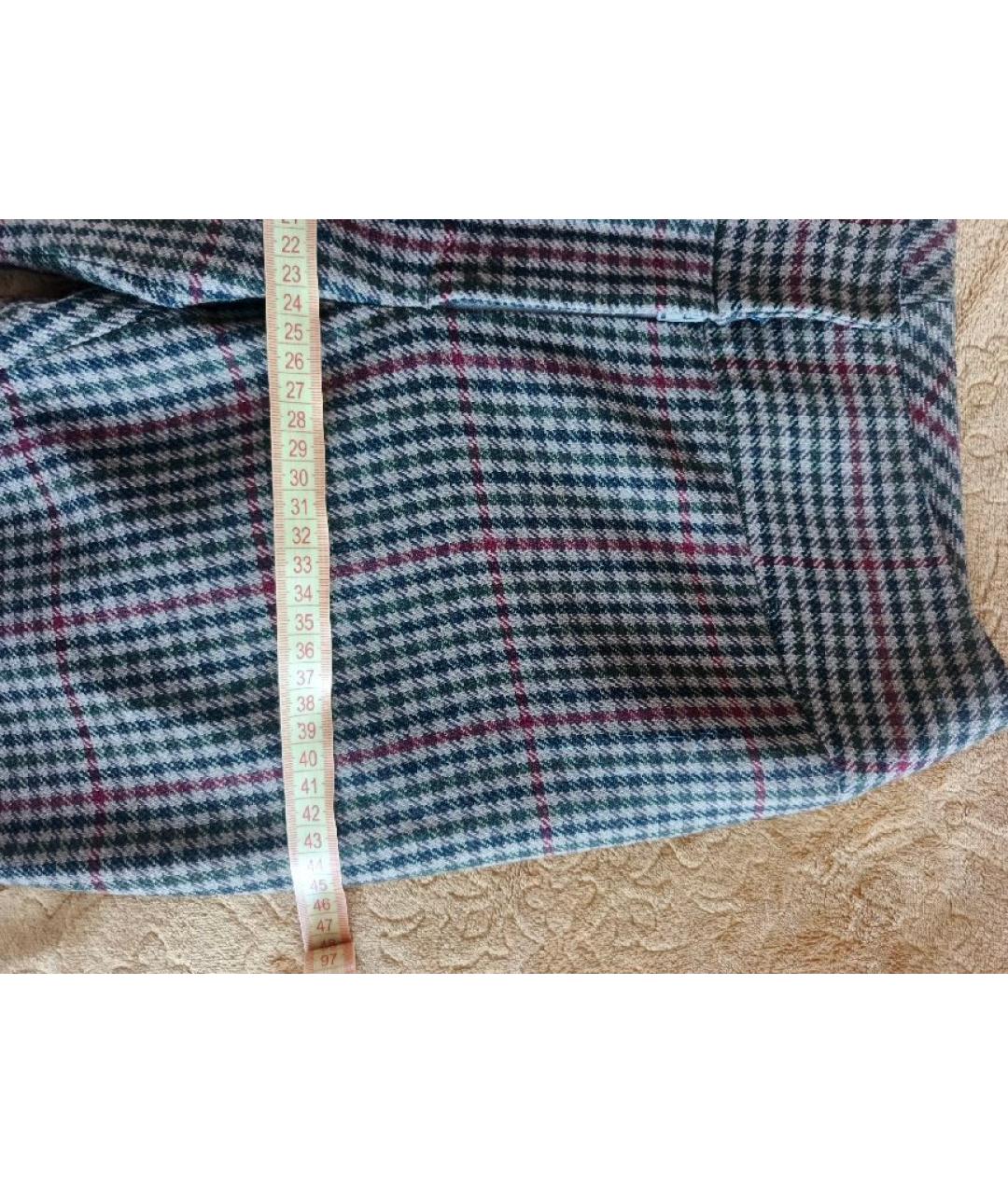 DOLCE&GABBANA Коричневые шерстяные брюки широкие, фото 5