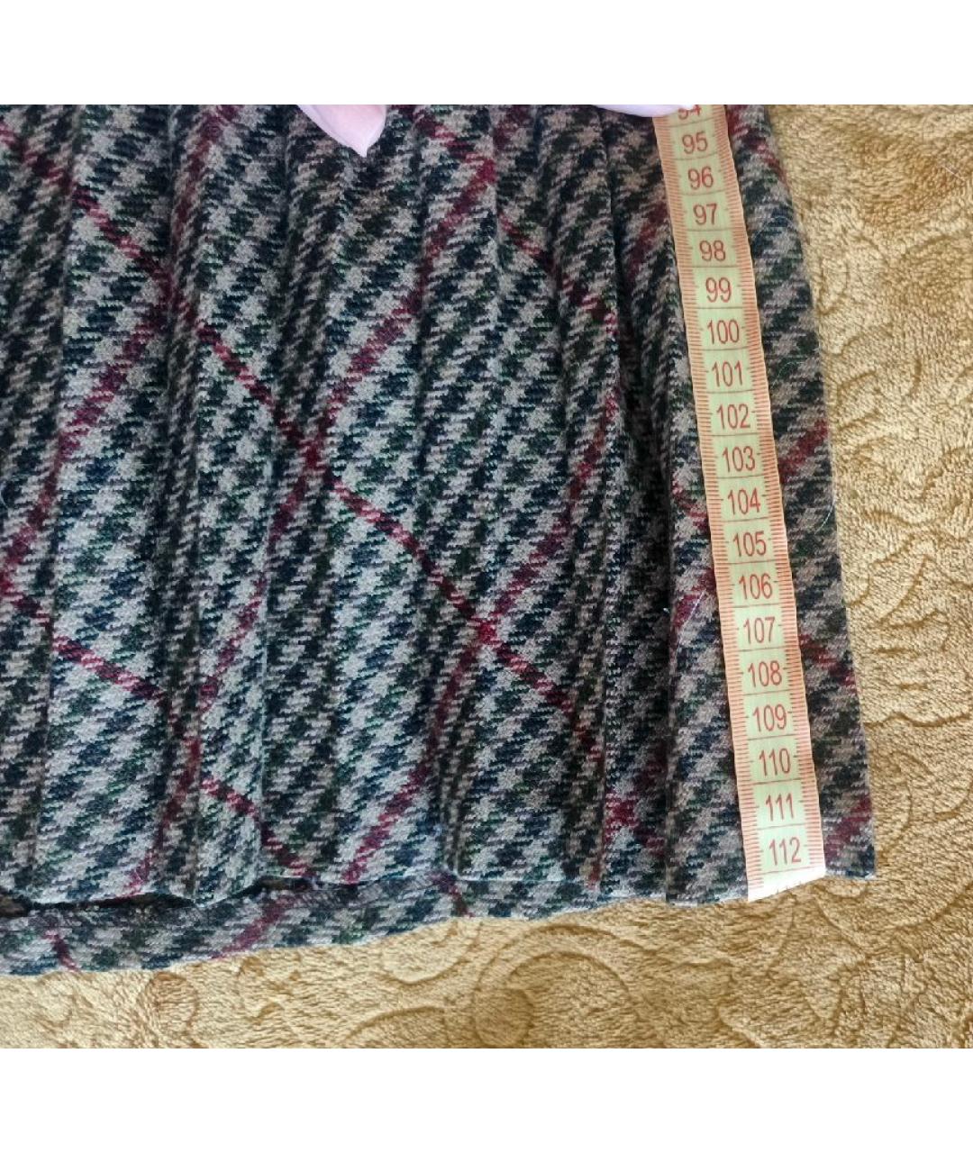 DOLCE&GABBANA Коричневые шерстяные брюки широкие, фото 6