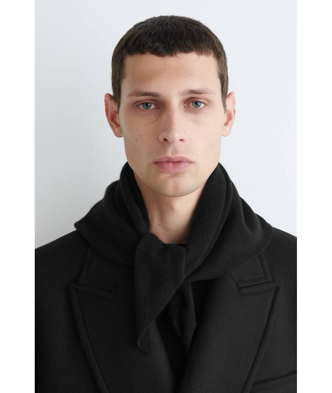 COS Черный кашемировый платок, фото 3