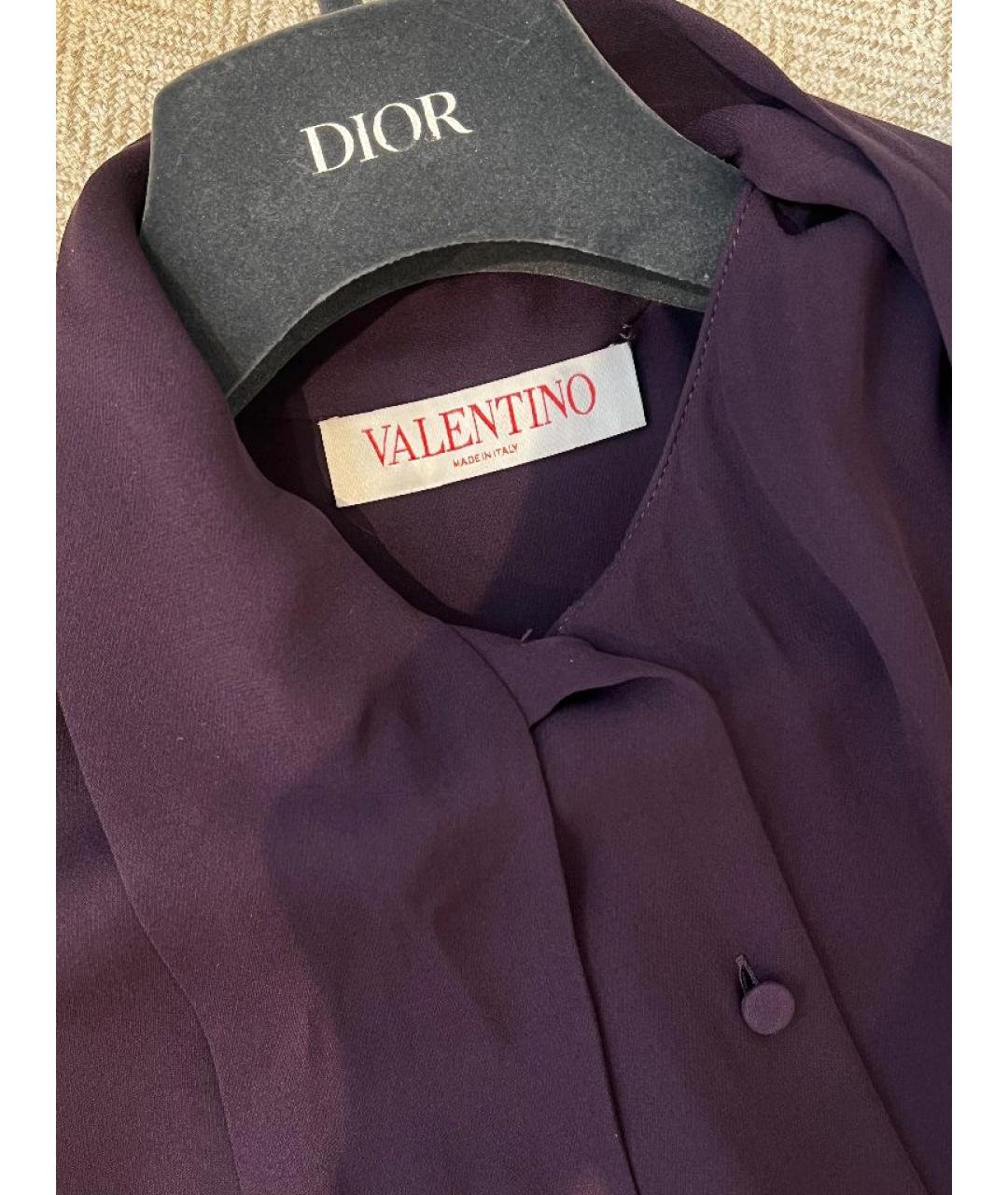 VALENTINO Фиолетовая блузы, фото 6