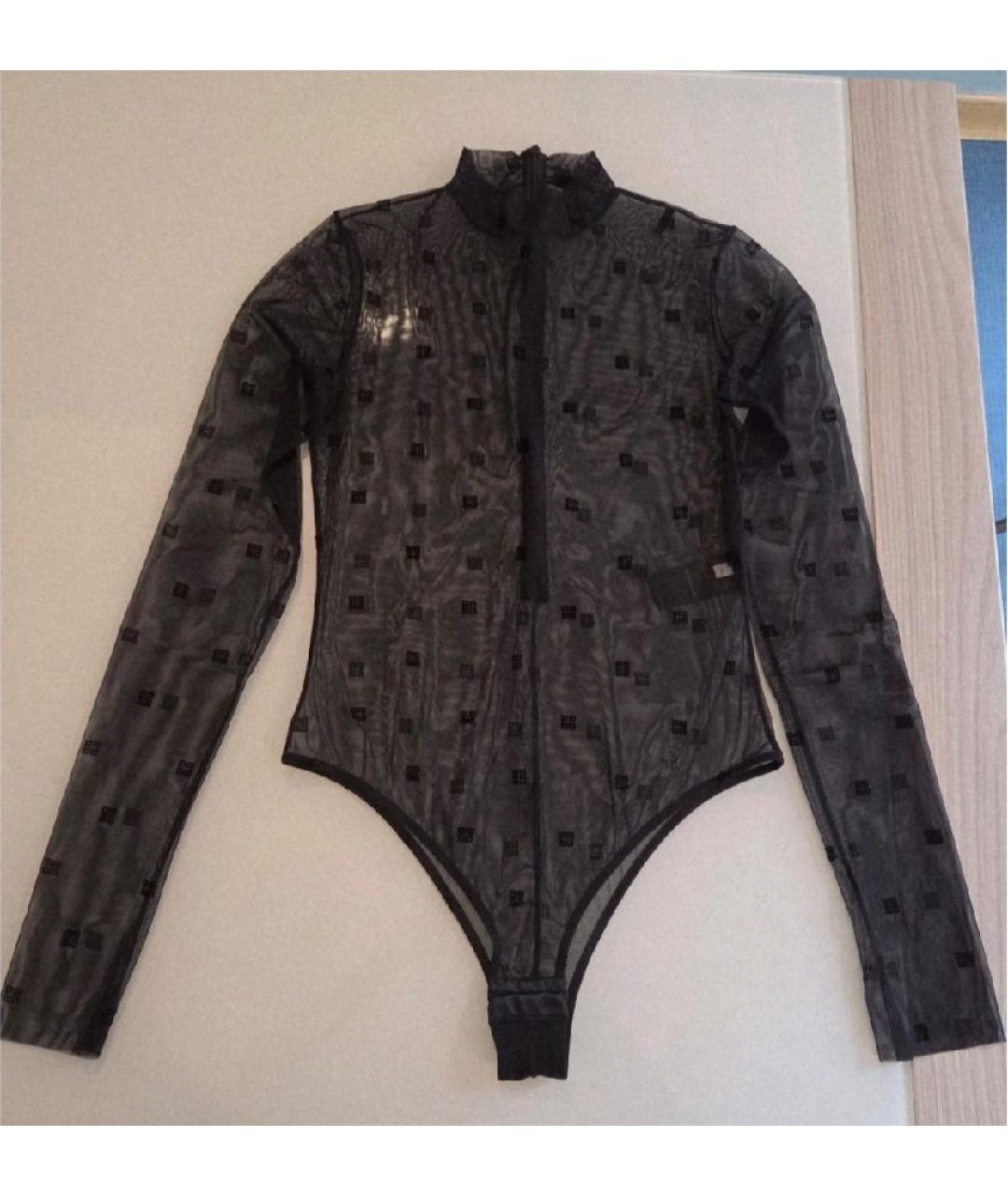 GIVENCHY Черное полиамидовое боди, фото 3