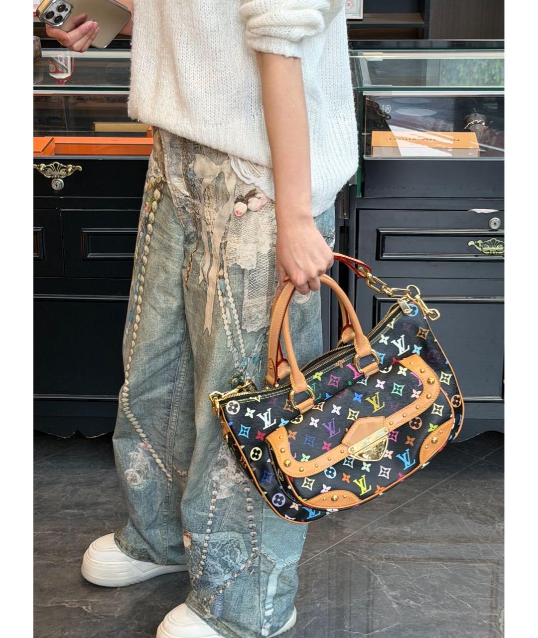 LOUIS VUITTON Мульти кожаная сумка с короткими ручками, фото 4