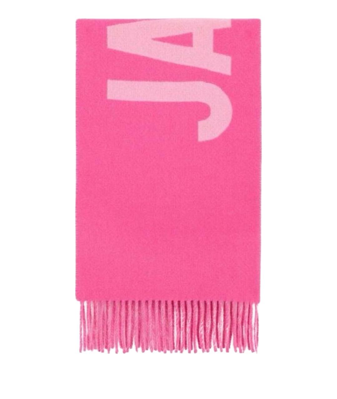 JACQUEMUS Розовый шерстяной шарф, фото 1