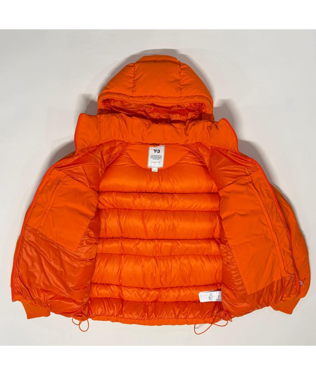 Y-3 Оранжевый синтетический пуховик, фото 3