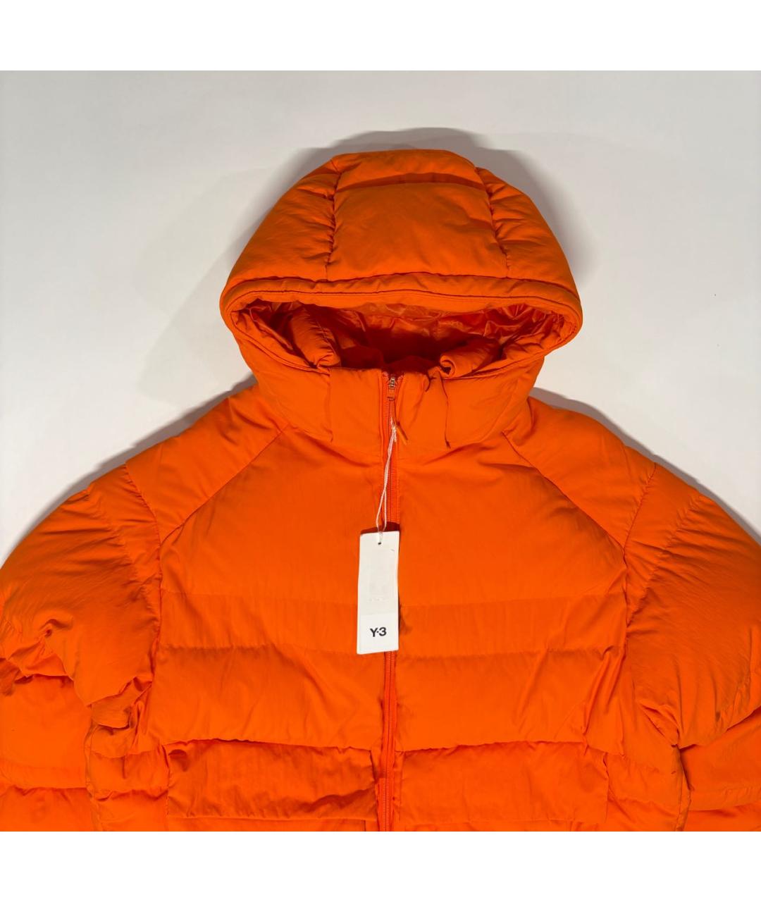 Y-3 Оранжевый синтетический пуховик, фото 2