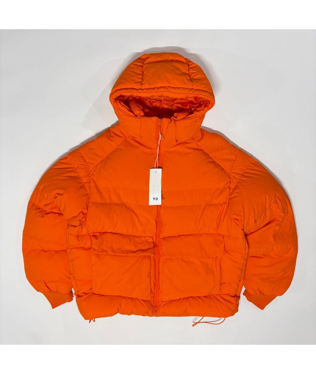 Y-3 Оранжевый синтетический пуховик, фото 9